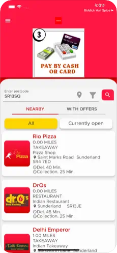 Tomafood app screenshot