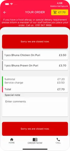 Tomafood app screenshot
