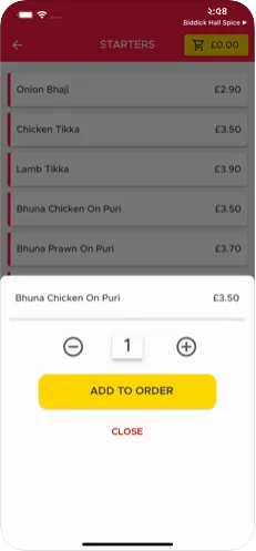 Tomafood app screenshot